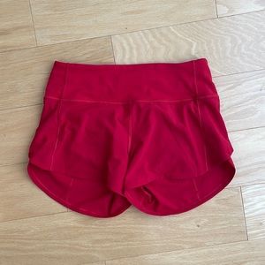EUC lululemon speed up shorts